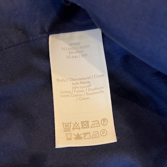 Boden Alicia Ruffle Top, Navy, Sleeveless, size 6 - Picture 10 of 14